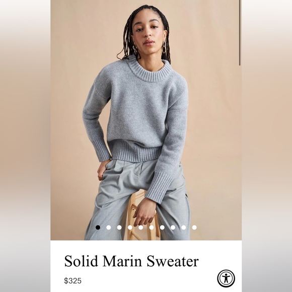 LA LIGNE Gray Marin sweater - size XS - Picture 6 of 6